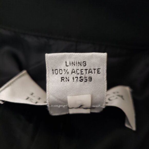 Linda Allard Ellen Tracy 6 Petite 6P Cropped Black Jacket Blazer Button Front - Picture 9 of 10